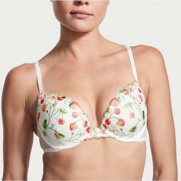 Victoria's Secret Fruity Floral Embroidered Dream Angels Push-Up Bra - Picture 2 of 4